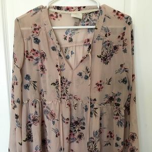 Plus size floral blouse